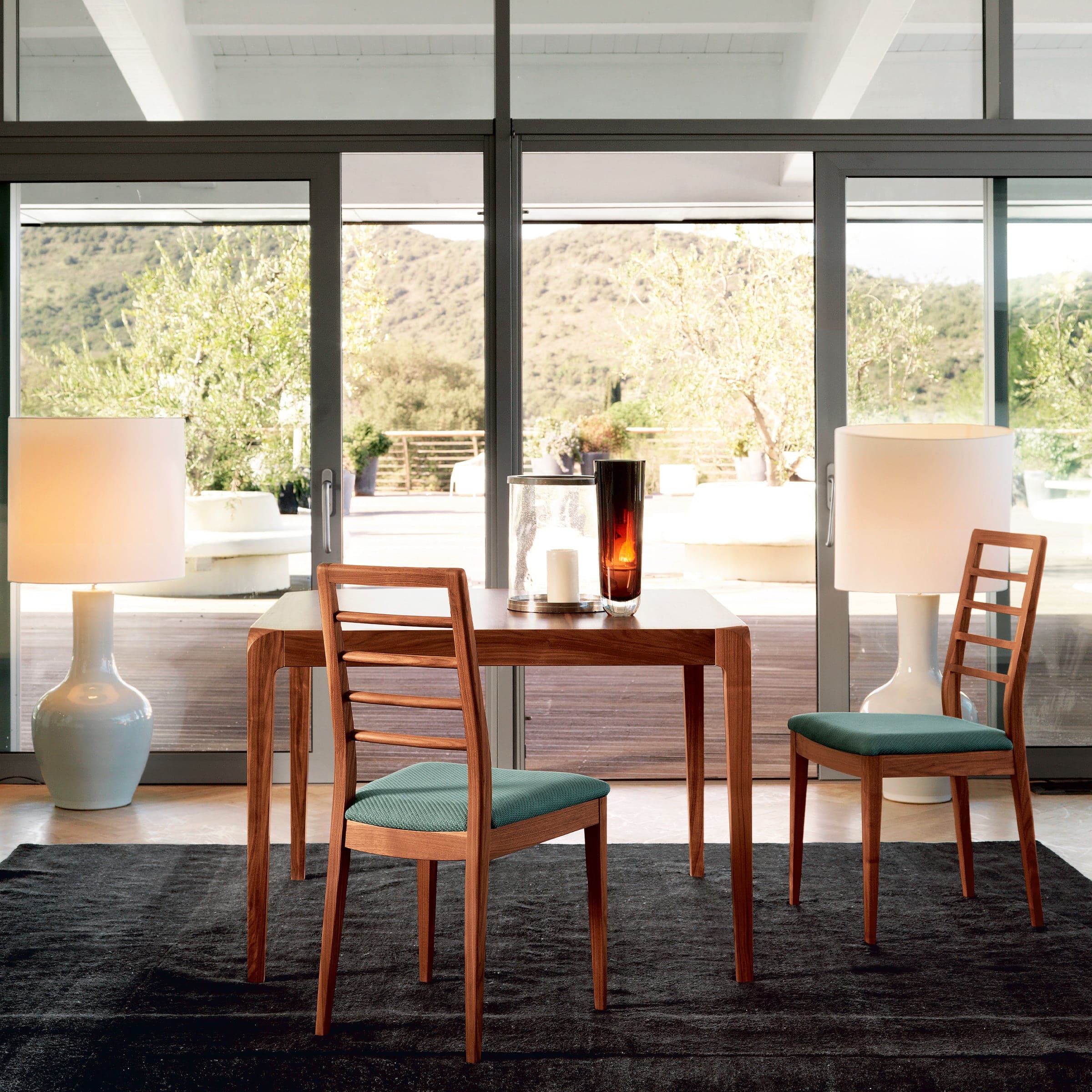 Extendable Walnut Wood Table SENTIERO by Dale Italia. Shop on