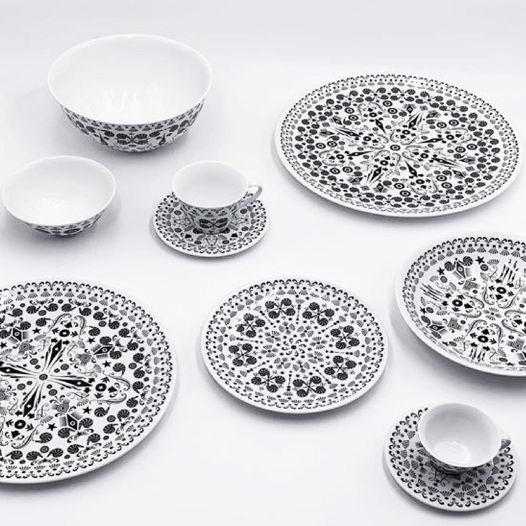 Dinnerware Set of Two THE WHITE SNOW ONCE UPON A PLATE by Antonia Astori and Lorenzo Petrantoni for Driade 03