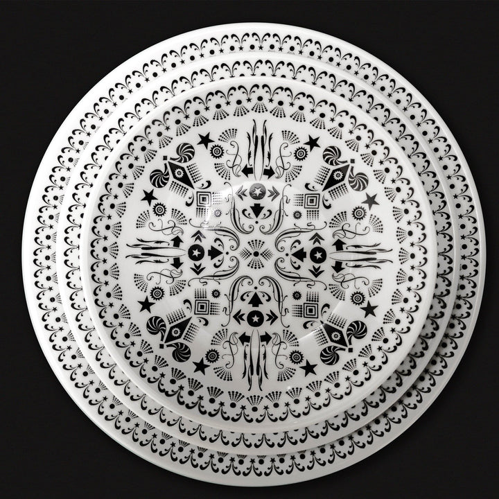 Dinnerware Set of Two THE WHITE SNOW ONCE UPON A PLATE by Antonia Astori and Lorenzo Petrantoni for Driade 04