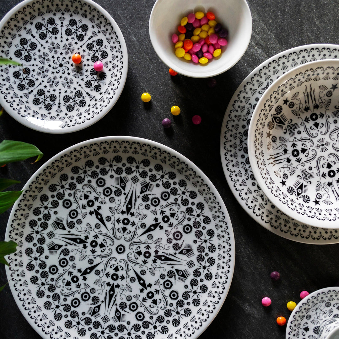 Bowls Set of Four THE WHITE SNOW ONCE UPON A PLATE by Antonia Astori and Lorenzo Petrantoni for Driade 03