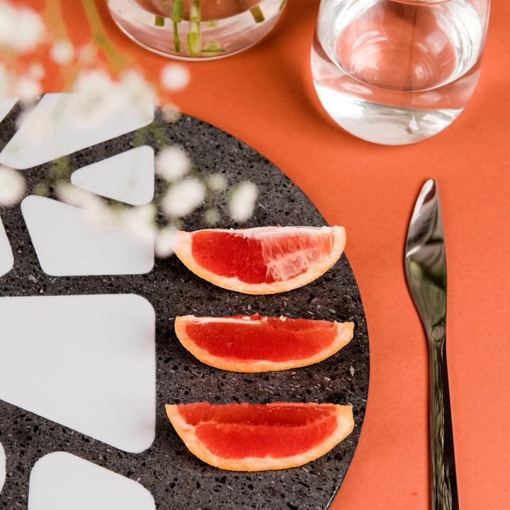 Lava Stone Charger Plate OPUS Set of Two by Kimano 06