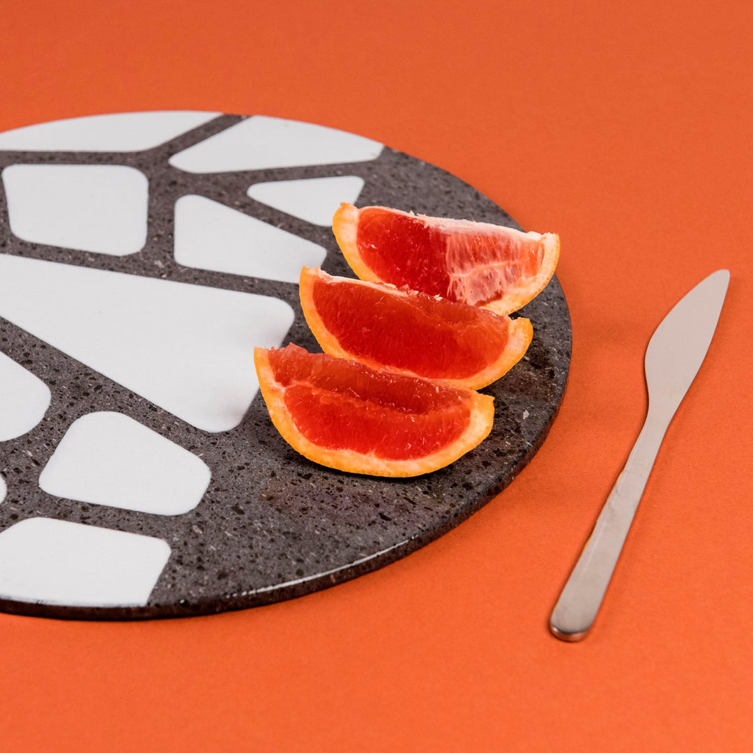 Lava Stone Charger Plate OPUS Set of Two by Kimano 07