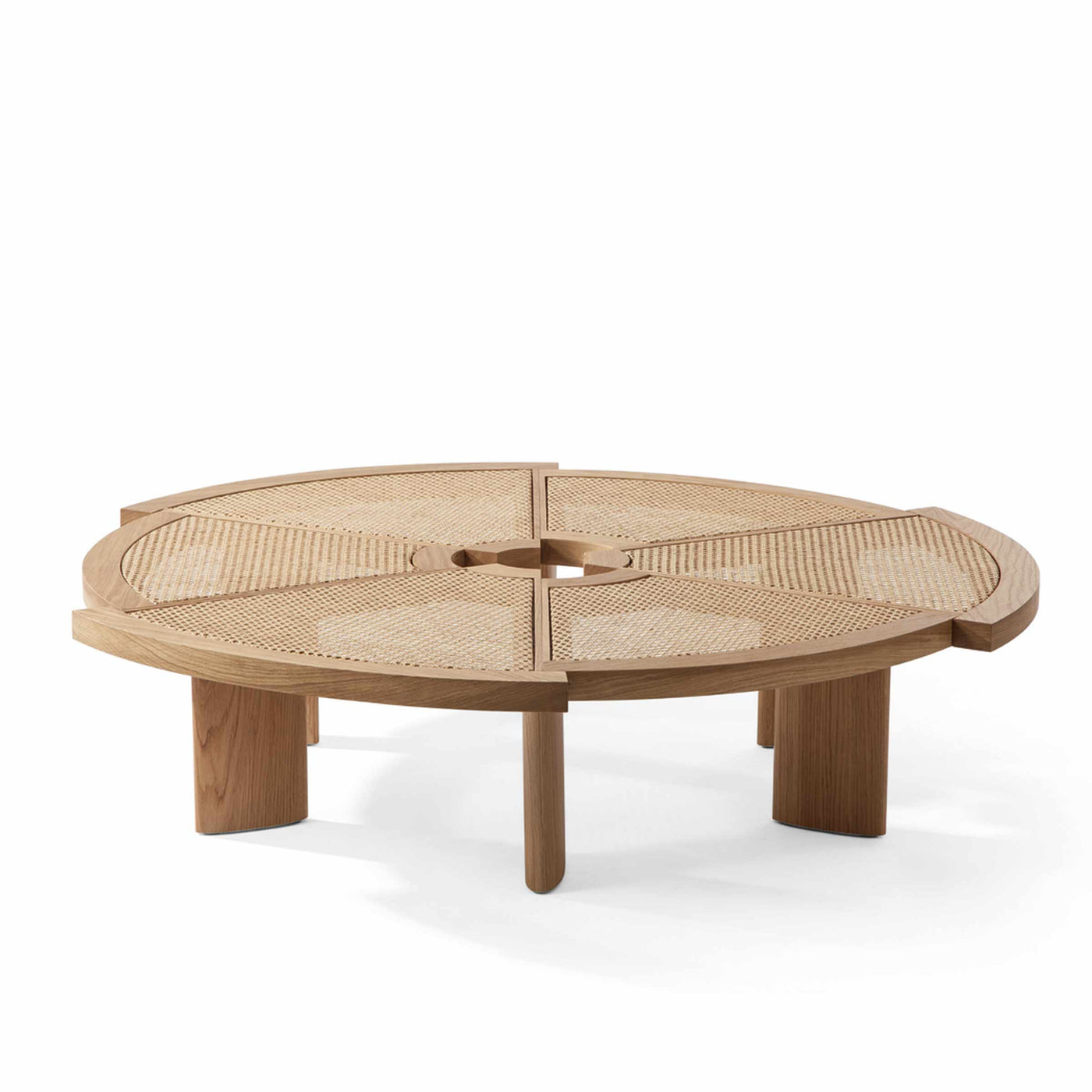 Oak Wood Coffee Table RIO, designed by Charlotte Perriand for Cassina 01