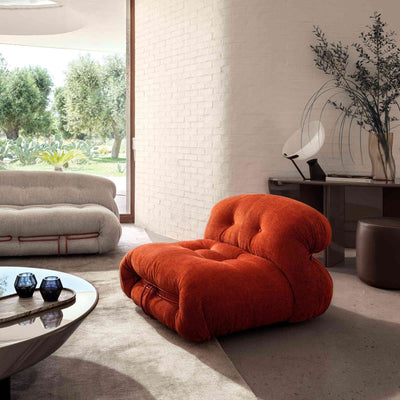 Fabric Armchair SORIANA, designed by Afra & Tobia Scarpa for Cassina 02