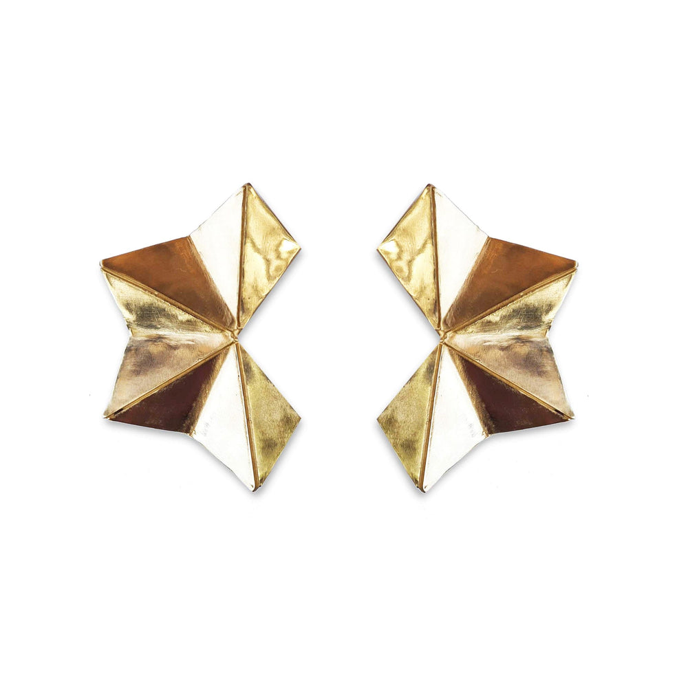 Bronze Earrings ORIGAMI by Camilla Carli 02