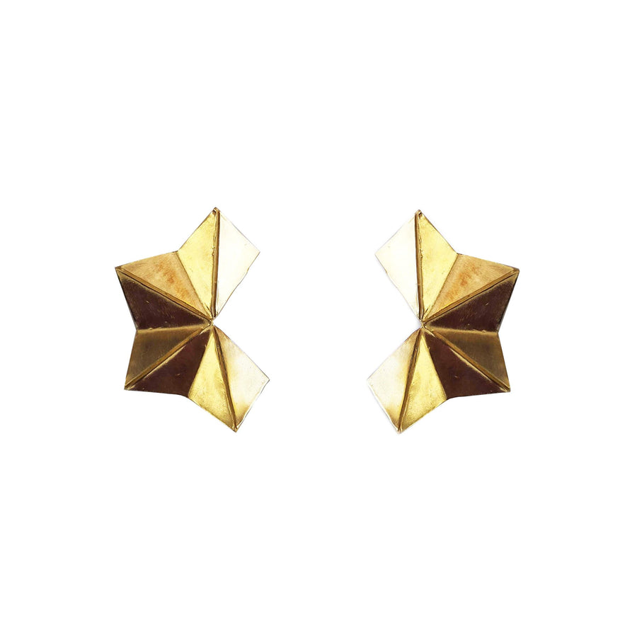 Bronze Earrings ORIGAMI by Camilla Carli 01