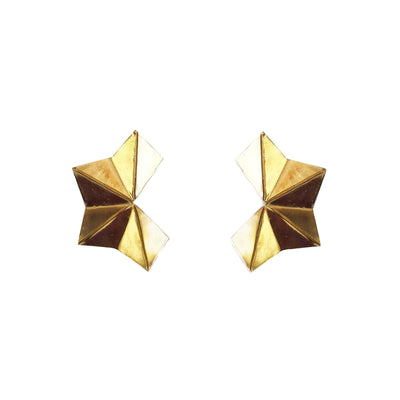 Bronze Earrings ORIGAMI by Camilla Carli 01