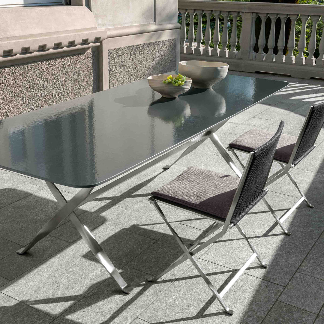 Outdoor Steel Dining Table GEORGE by Ludovica + Roberto Palomba for Talenti 04