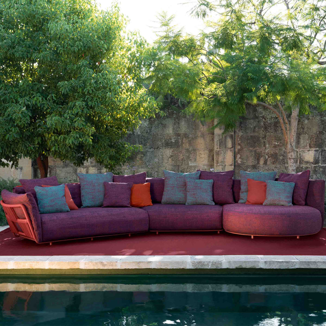 Outdoor Fabric Curved Sofa SCACCO by Ludovica + Roberto Palomba for Talenti 02