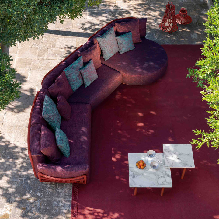 Outdoor Fabric Curved Sofa SCACCO by Ludovica + Roberto Palomba for Talenti 04