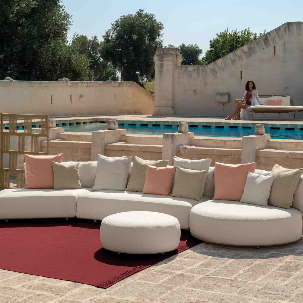 Outdoor Fabric Pouf SCACCO by Ludovica + Roberto Palomba for Talenti 02