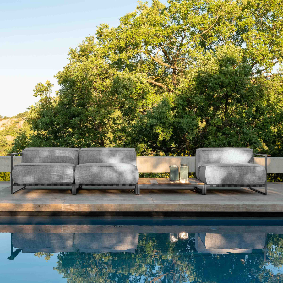 Outdoor Fabric Sectional Sofa with Coffee Table CASILDA by Ramón Esteve for Talenti 02
