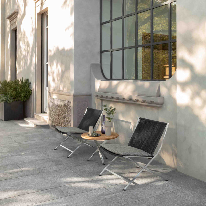 Outdoor Fabric and Steel Lounge Chair GEORGE by Ludovica + Roberto Palomba for Talenti 02