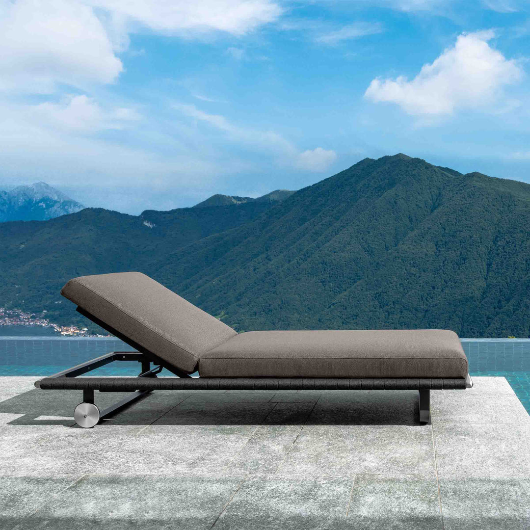 Outdoor Fabric and Steel Sunbed GEORGE by Ludovica + Roberto Palomba for Talenti 02