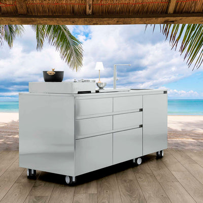 Outdoor Stainless Steel Kitchen Island CAPRI by LISA 01