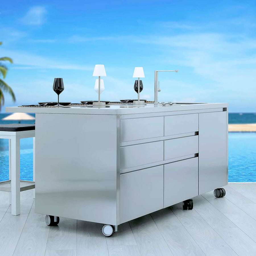 Outdoor Stainless Steel Kitchen Island PANAREA by LISA 01