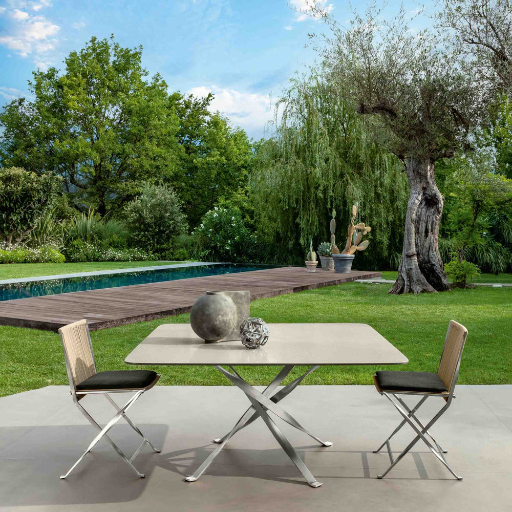 Outdoor Steel Dining Table GEORGE by Ludovica + Roberto Palomba for Talenti 02