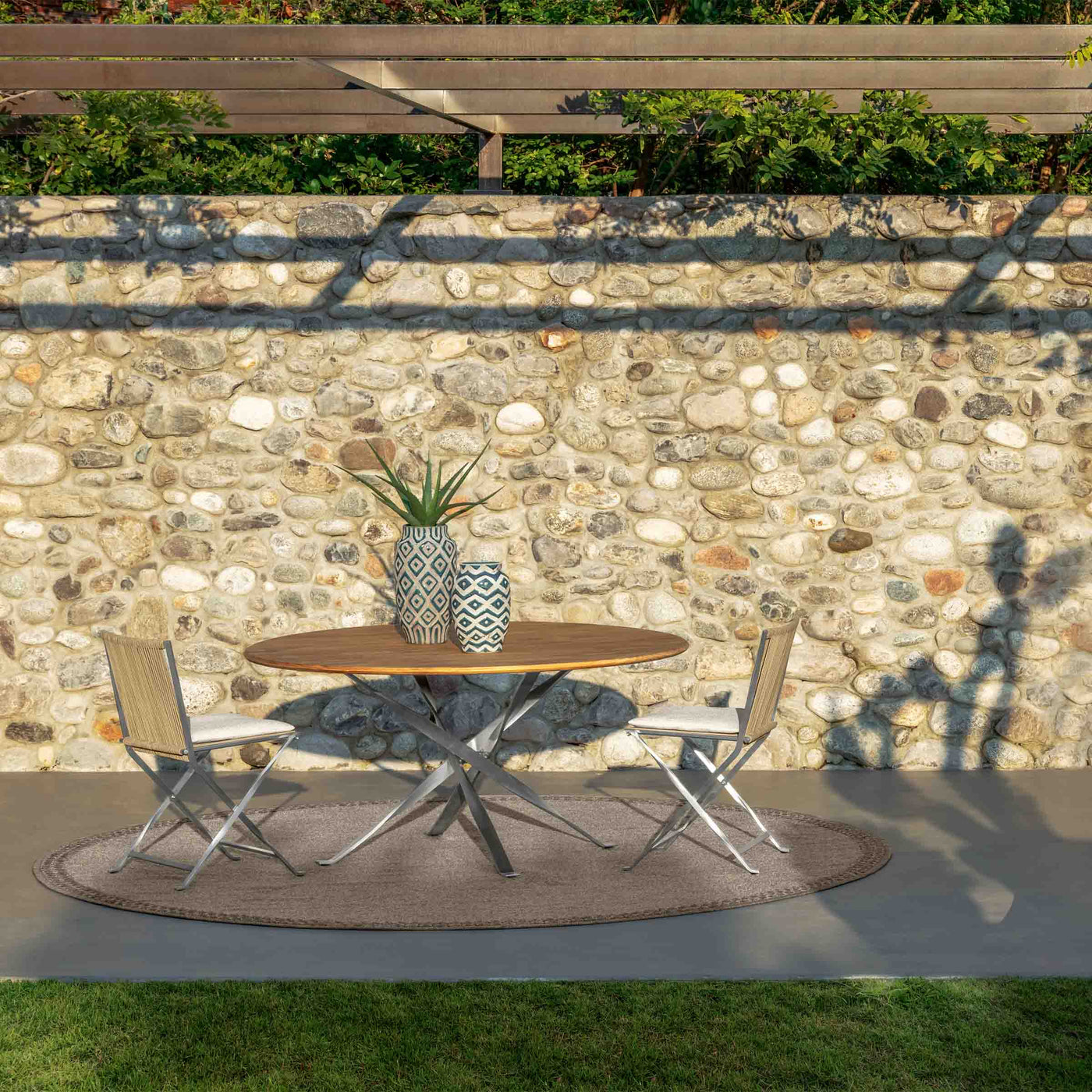 Outdoor Steel Dining Table GEORGE by Ludovica + Roberto Palomba for Talenti 06