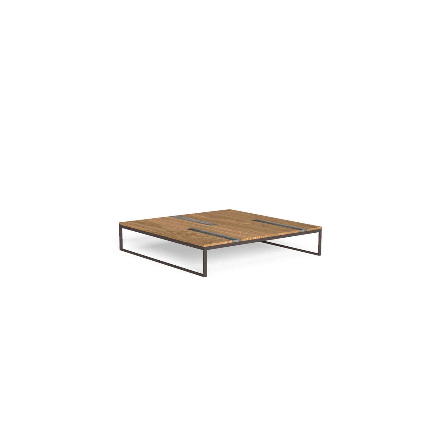 Outdoor Wood and Steel Coffee Table CASILDA by Ramón Esteve for Talenti 012
