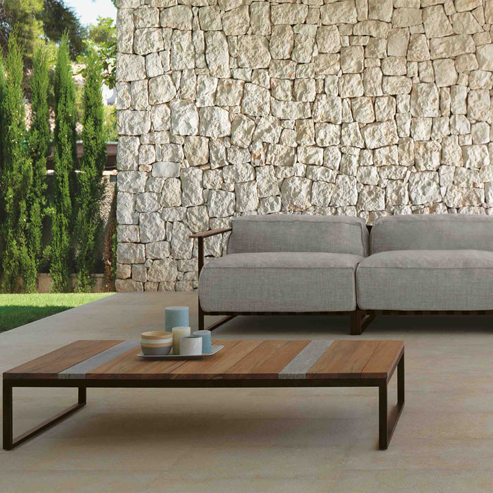 Outdoor Wood and Steel Coffee Table CASILDA by Ramón Esteve for Talenti 02