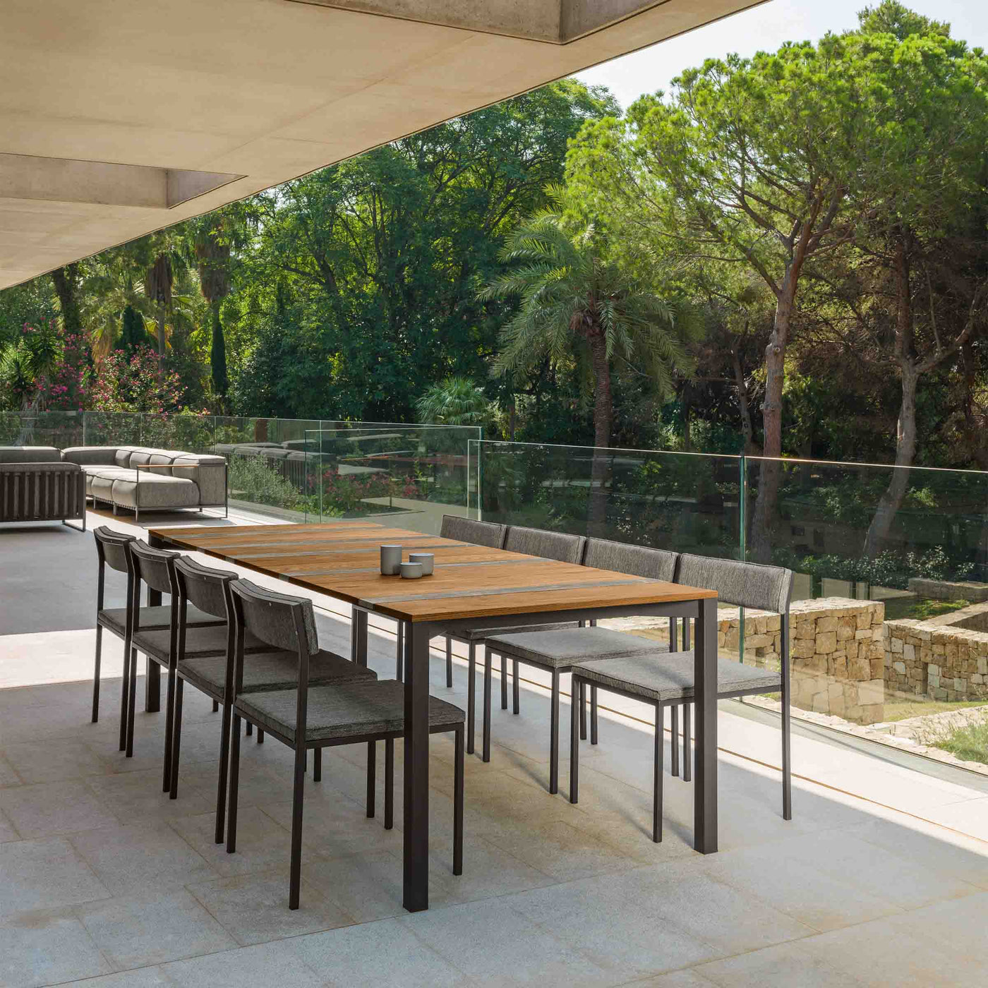 Outdoor Wood and Steel Dining Table CASILDA by Ramón Esteve for Talenti 02