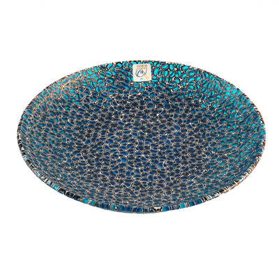 Murano Glass Centrepiece Blue MERLETTI 01