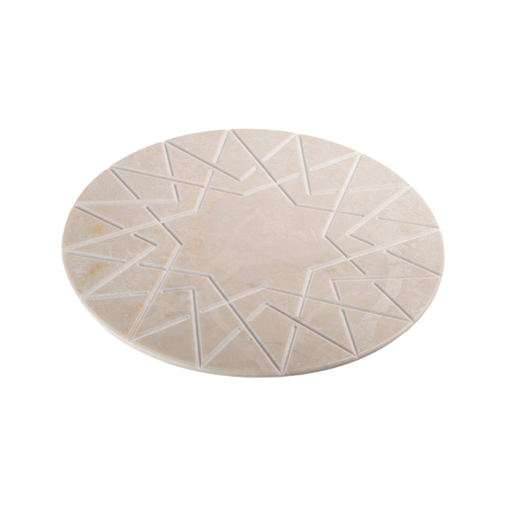 Marble Round Charger Plate PALATINA by Gabriele D'Angelo 01