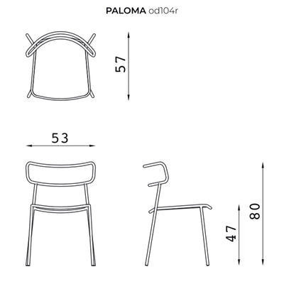 Outdoor Chair PALOMA by Radice Orlandini Designstudio 010