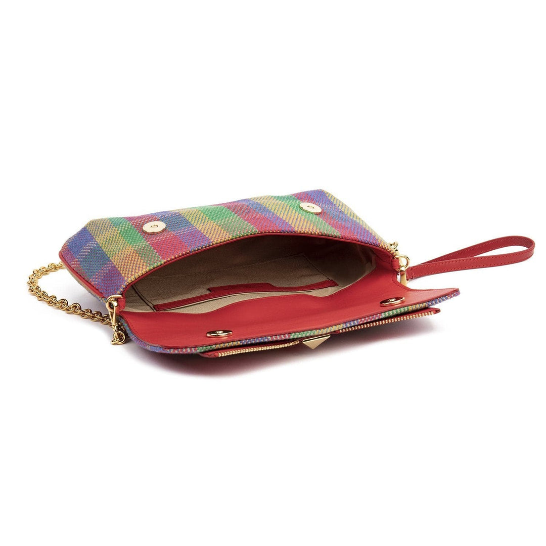 Pouch Bag LIZ Colourful Tartan by Vanessa Saroni 03