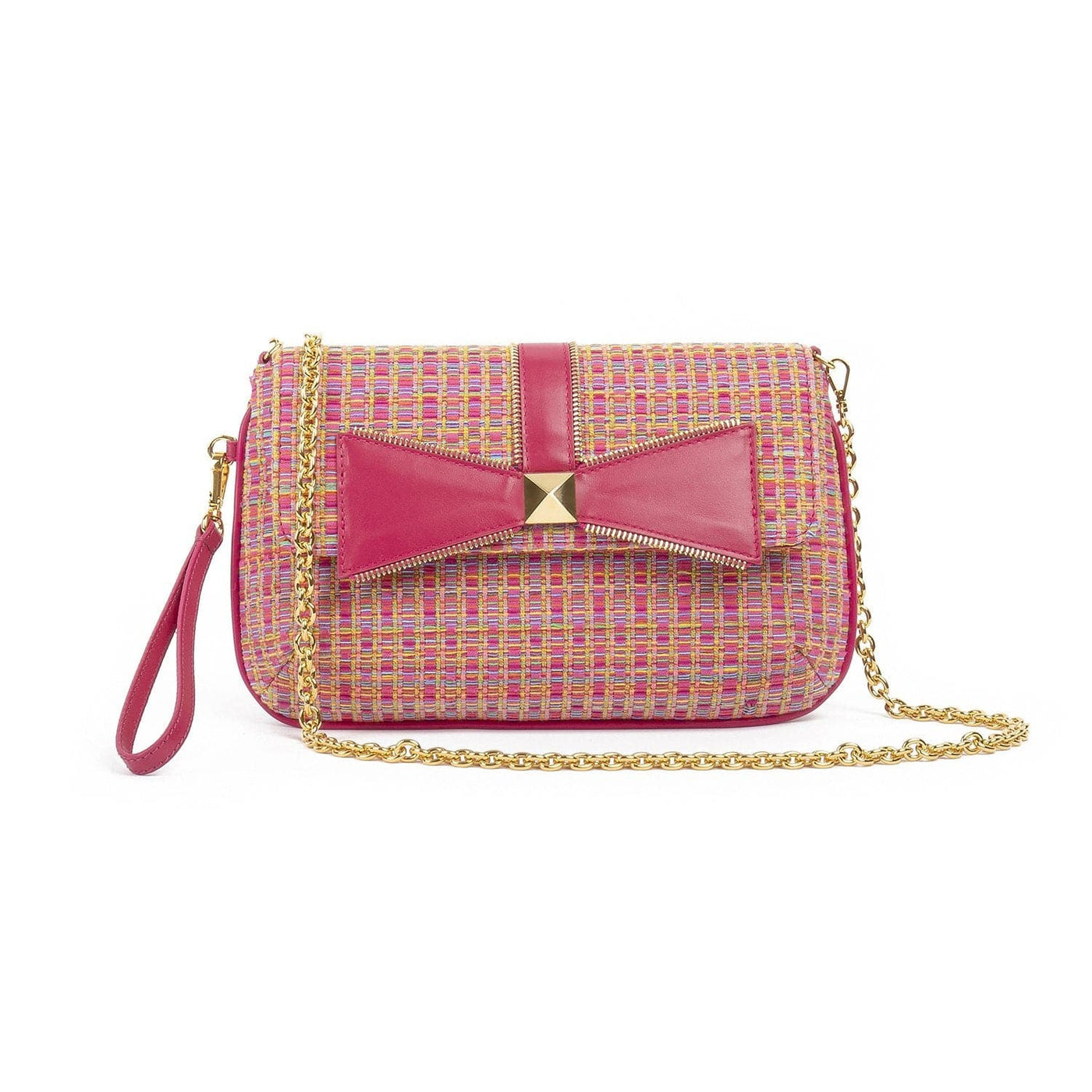 Pouch Bag LIZ Pink Vies Cotton by Vanessa Saroni 01