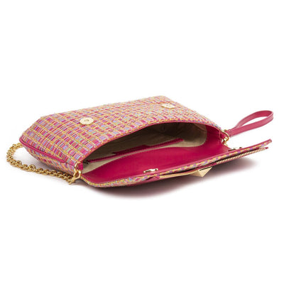 Pouch Bag LIZ Pink Vies Cotton by Vanessa Saroni 05