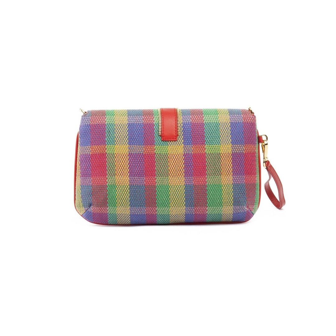 Pouch Bag LIZ Colourful Tartan by Vanessa Saroni 04