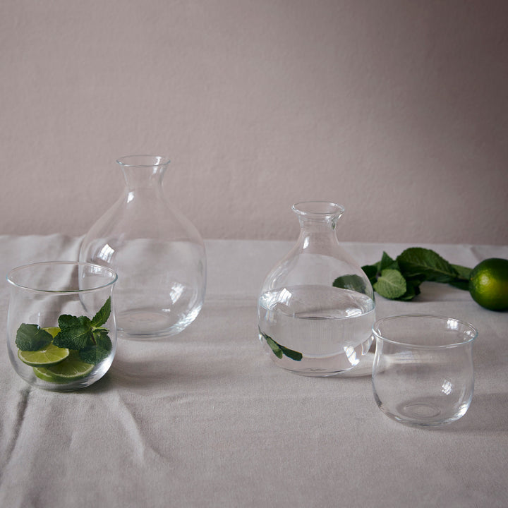 Blown Glass Water Glasses POLLY Set of Six by Aldo Cibic for Paola C 03