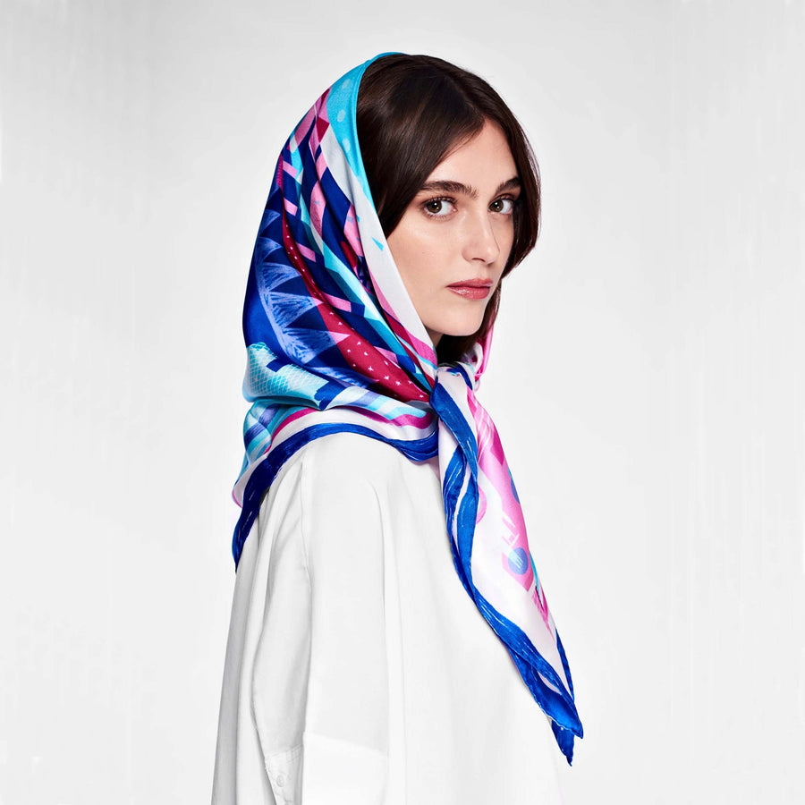 Silk Twill Foulard PARIS by Marco Brancato for Orequo 01