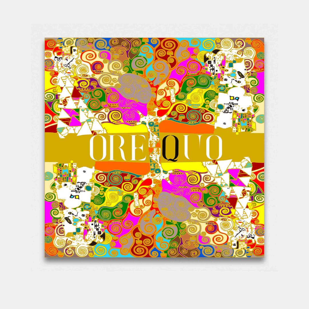 Silk Twill Pocket Square MOVING SNAILS by Orequo 02
