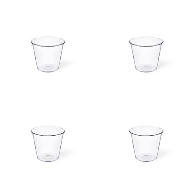 Blown Glass Liqueur Glasses PLUME Set of Four by Aldo Cibic for Paola C 01