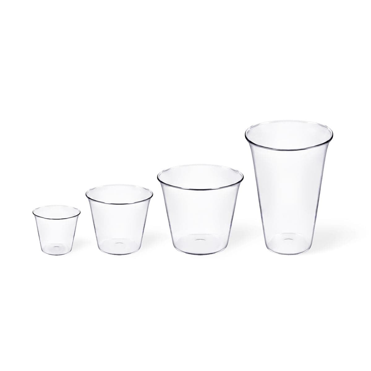 Blown Glass Cocktail Glasses PLUME Set of Four by Aldo Cibic for Paola C 06