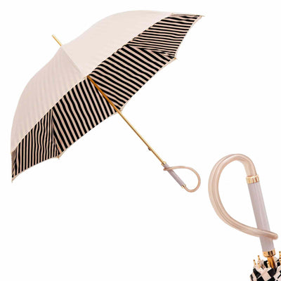 Umbrella IVORY with Acetate Handle 01
