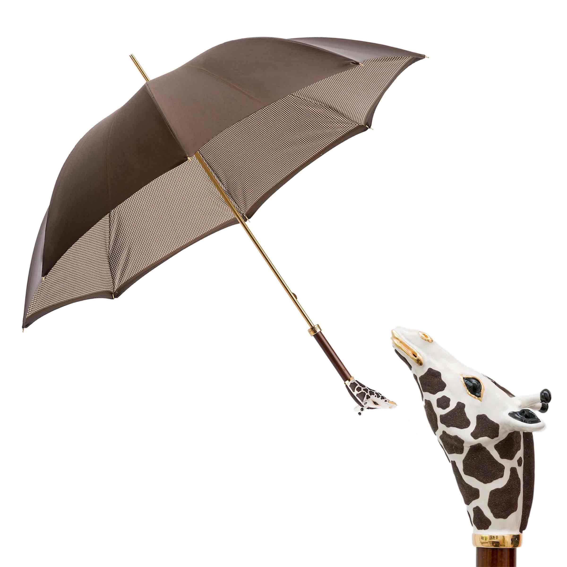 Umbrella LUX GIRAFFE with Enameled Brass Handle. Shop on Design Italy