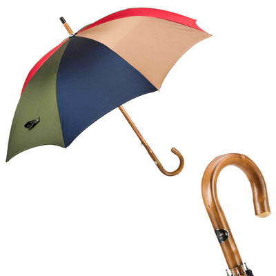 Umbrella RAINBOW with Chestnut Handle 01