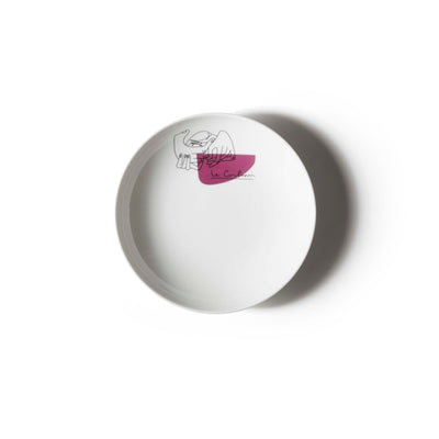 Porcelain Dessert Plates SERVICE PRUNIER Set of Two, designed by Richard Ginori for Cassina 05