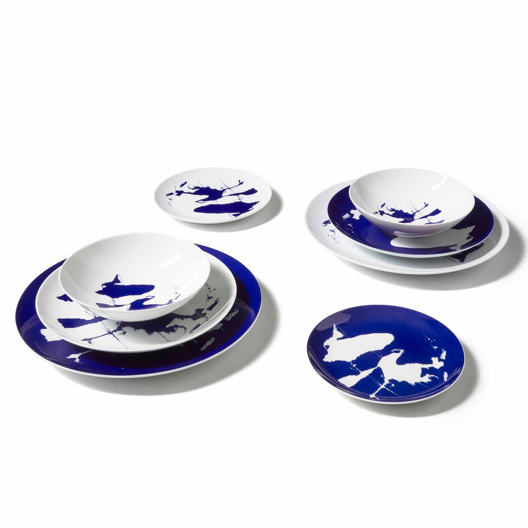 Porcelain Dinner Plates NEIGE Set of Two, designed by Richard Ginori for Cassina 05