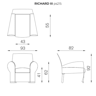 Armchair RICHARD III by Philippe Starck 04