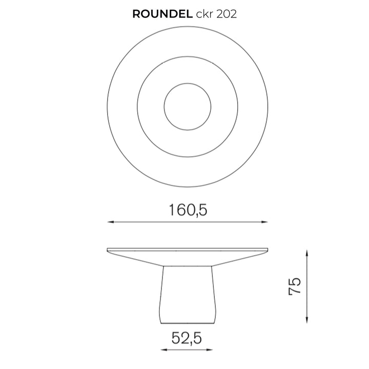 Round Table ROUNDEL Black by Claesson Koivisto Rune 07