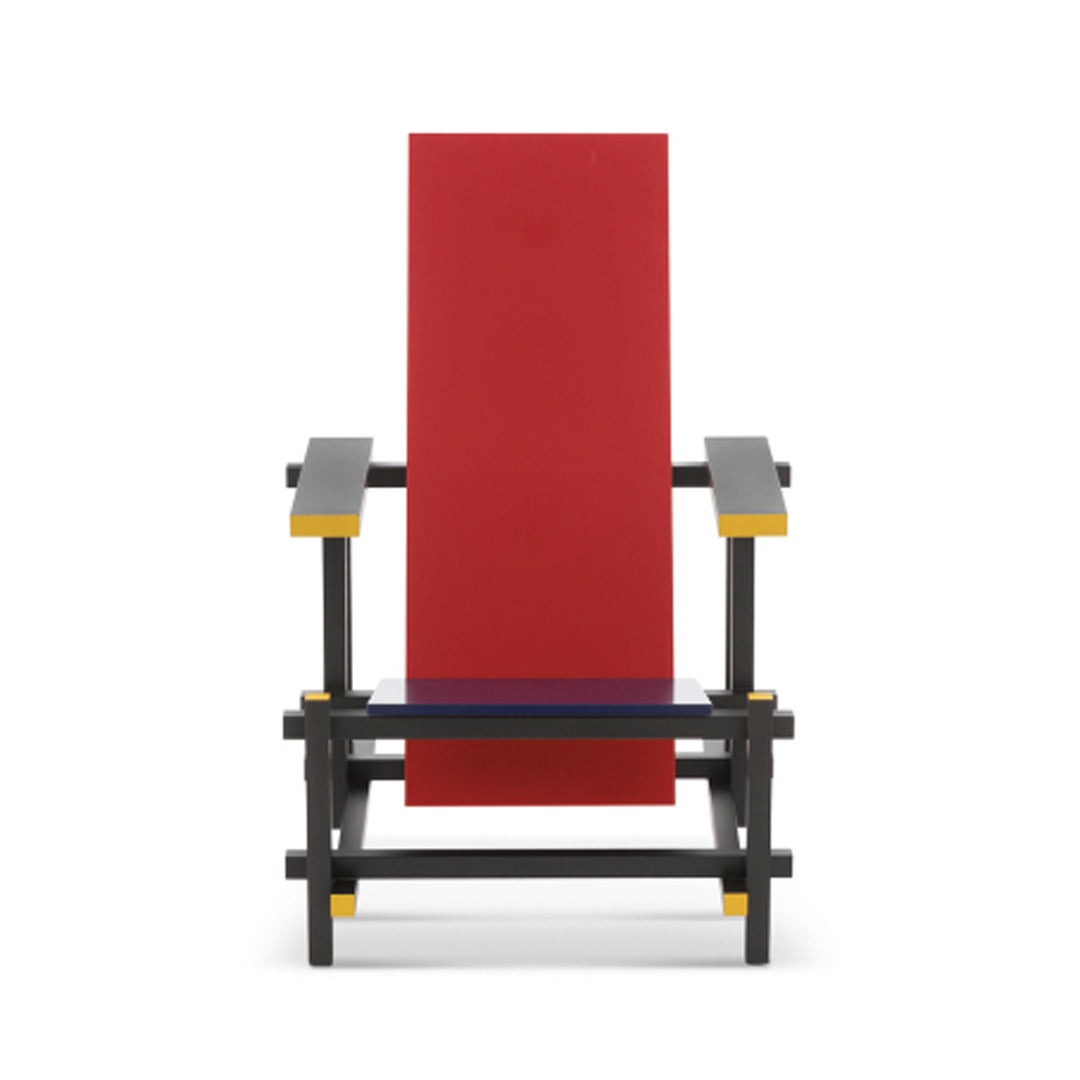 Armchair RED AND BLUE, designed by Gerrit T. Rietveld for Cassina 03