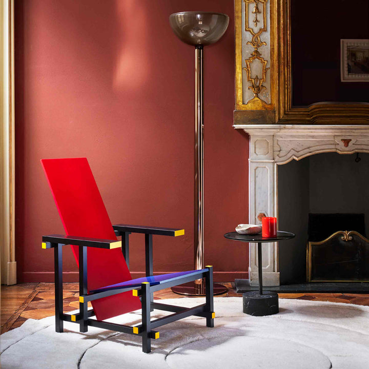 Armchair RED AND BLUE, designed by Gerrit T. Rietveld for Cassina 02