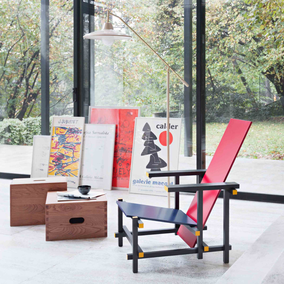 Armchair RED AND BLUE, designed by Gerrit T. Rietveld for Cassina 04