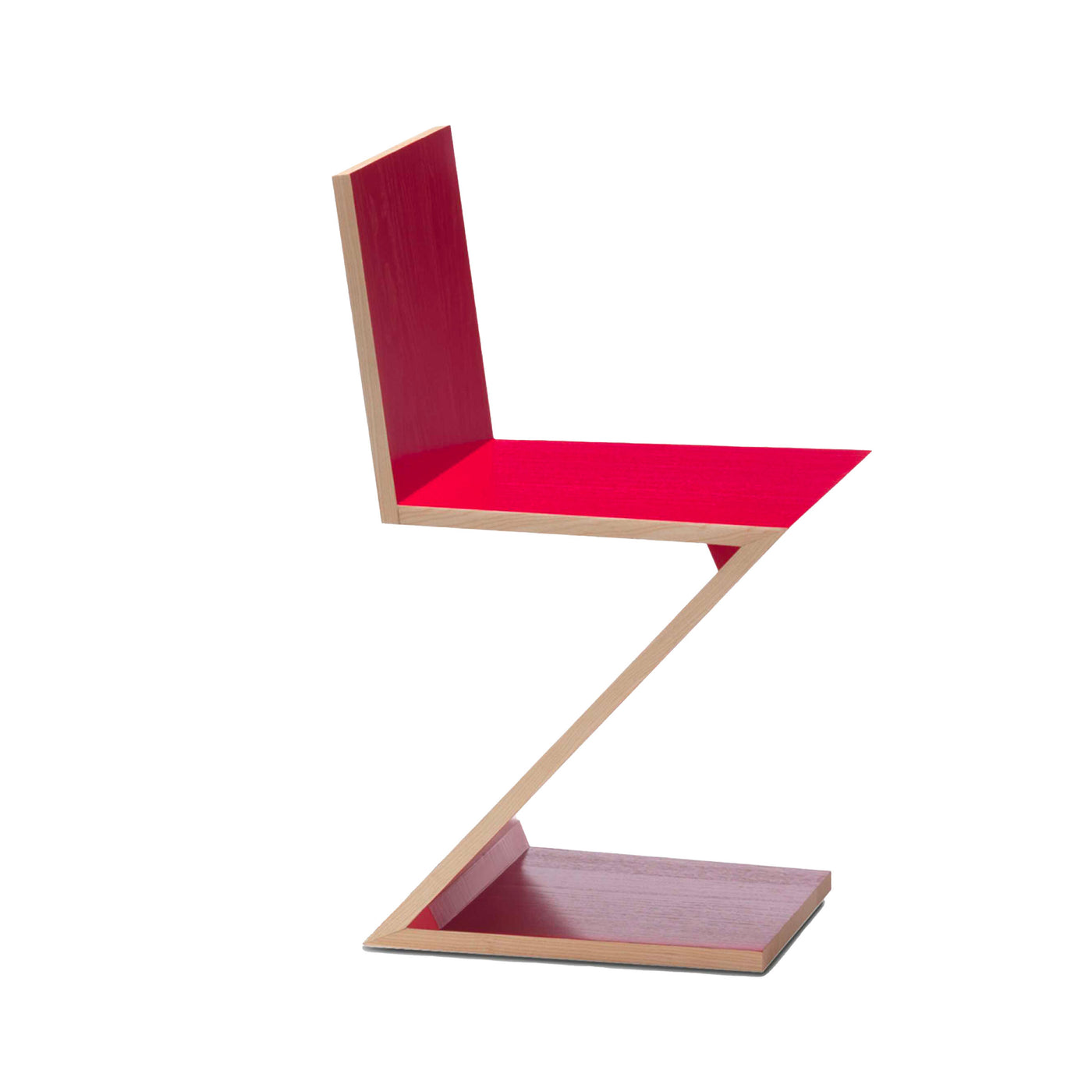 Cantiliver Wood Chair ZIG ZAG, designed by Gerrit T. Rietveld for Cassina 08