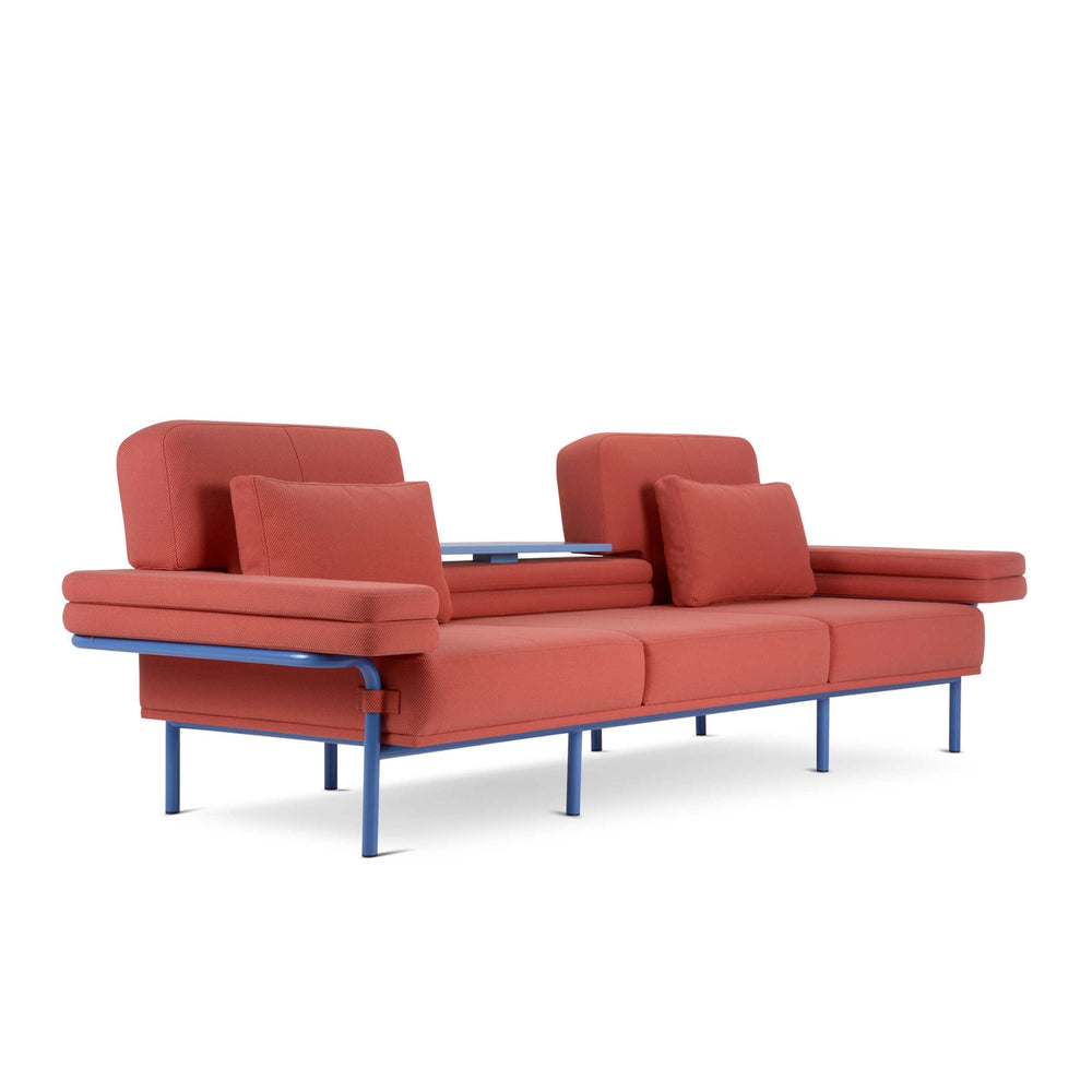Three-Seater Sofa with Shelf LEO by Daria Zinovatnaya for Adrenalina 02