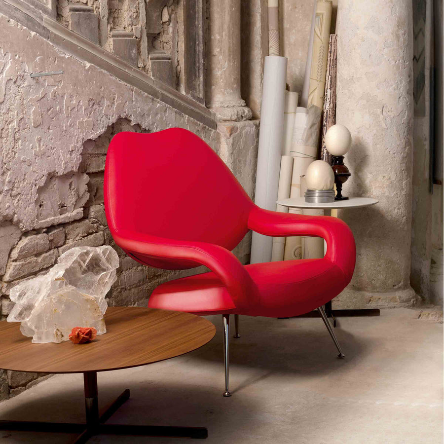 Leather Armchair DU 55 by Gastone Rinaldi for Poltrona Frau 02